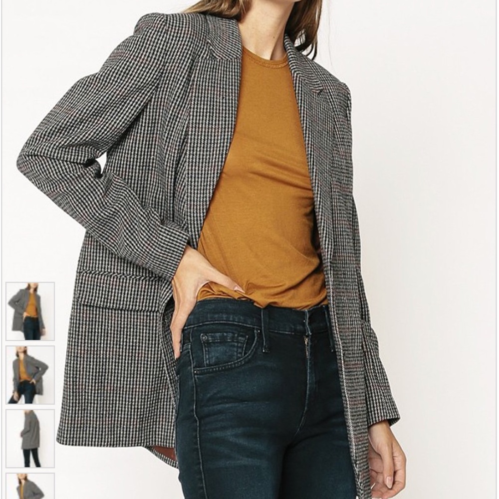 James Jeans BF Blazer Warm Houndstooth Women's L